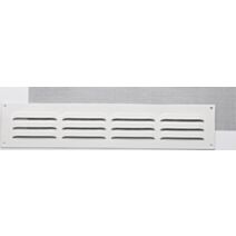 Grille aération aluminium blanc à visser 5x25cm